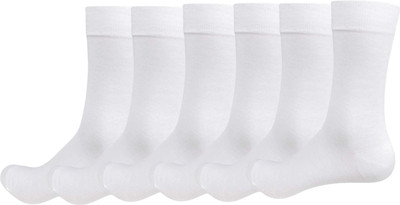 SOCOLOCO Unisex Solid Calf Length(Pack of 6)