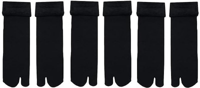 MAMU Women Self Design Mid-Calf/Crew(Pack of 6)