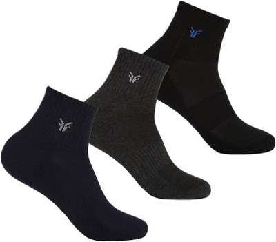 FOOTONS Men Solid Ankle Length(Pack of 3)