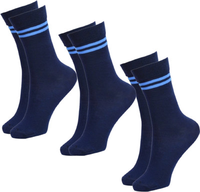 Uvlog Boys & Girls Solid Mid-Calf/Crew(Pack of 3)