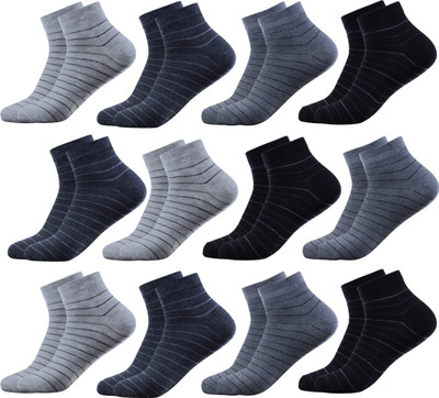 krijo Men & Women Solid Ankle Length(Pack of 12)