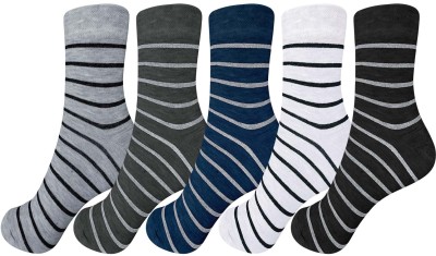 Aakarshini Men & Women Striped Ankle Length(Pack of 5)