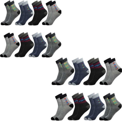 JD DASSSON Men Solid Ankle Length(Pack of 12)