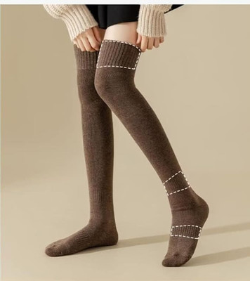 RINMAY Women Solid Knee High