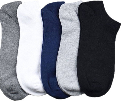 MERCEHIVE Men & Women Printed Ankle Length, Mid-Calf/Crew, Peds/Footie/No-Show(Pack of 5)