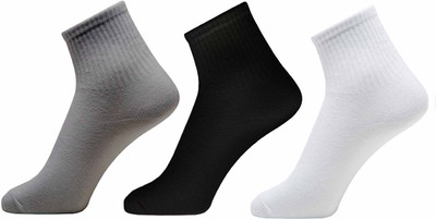 XOALT Unisex Solid Ankle Length(Pack of 3)