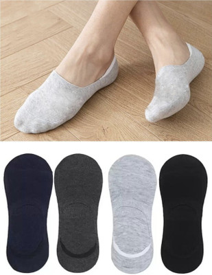 MAMU Men & Women Solid Mid-Calf/Crew(Pack of 4)