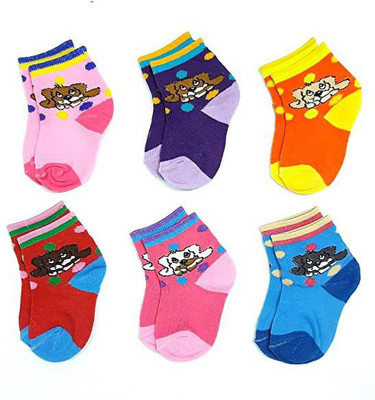 ATTRACTIVE Baby Boys & Baby Girls Ankle Length(Pack of 6)
