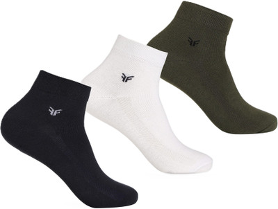 FOOTONS Men Solid Ankle Length(Pack of 3)