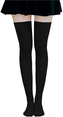 MEBISO M-Winter socks for women full length knee size Wool Warm Thigh High Socks Women Solid Knee High