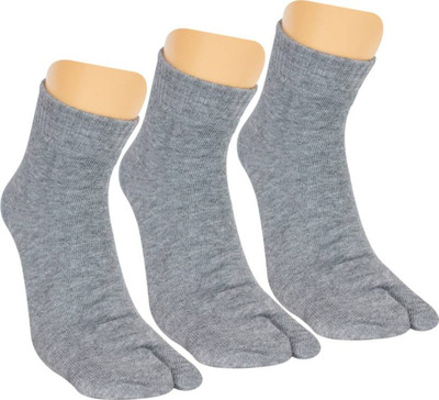 Broova Women Solid Mid-Calf/Crew(Pack of 3)