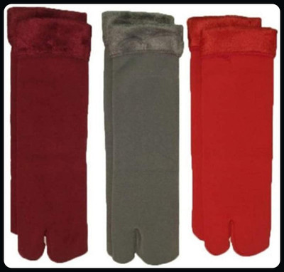 Creeknest Women Solid Mid-Calf/Crew(Pack of 3)