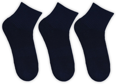 SOCKSXPRESS Full Cushioned Men Self Design Ankle Length(Pack of 3)