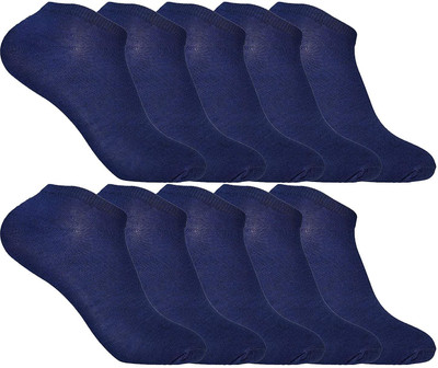 FATON Men Solid Ankle Length(Pack of 10)