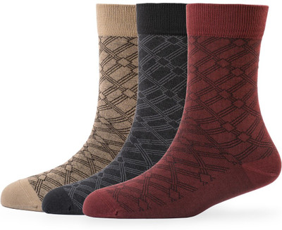 Young Wings Men Self Design Mid-Calf/Crew(Pack of 2)