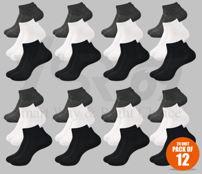 YSR-69 Unisex Solid Low Cut(Pack of 12)