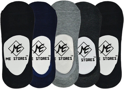 ME Stores Men Solid Low Cut, Ankle Length, Peds/Footie/No-Show(Pack of 5)