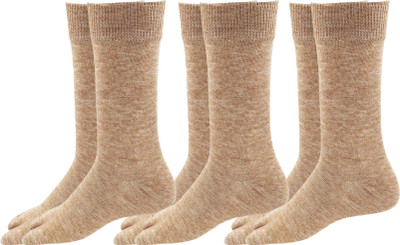 VAPINDIA Women Woven Mid-Calf/Crew(Pack of 3)