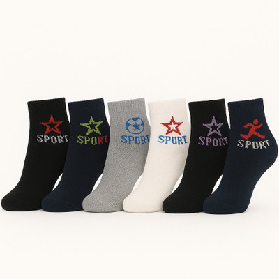 Paryag Men Solid Ankle Length(Pack of 6)
