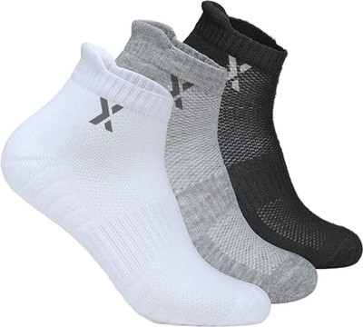 RECKZOZ Men Solid Ankle Length(Pack of 3)