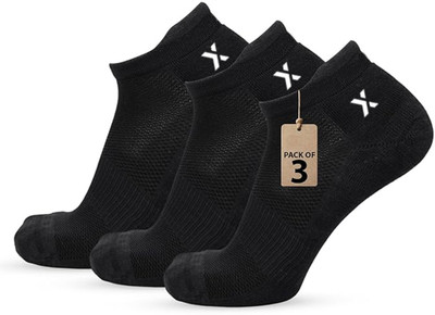 RECKZOZ Men Solid Ankle Length(Pack of 3)