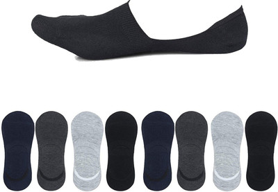 RamNRetail Men & Women Self Design Peds/Footie/No-Show, Low Cut, Ankle Length(Pack of 8)