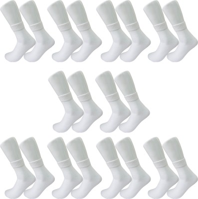 Royal Mart Cotton Socks for Daily and Office Wear, Running, Gym (Reduces Sweat & Odour) Men & Women Striped Ankle Length(Pack of 10)