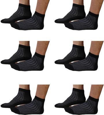 Parimisha Creation Men Self Design Ankle Length(Pack of 6)