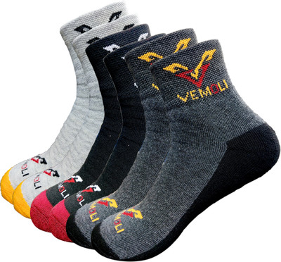VEMOLI Men & Women Solid Ankle Length