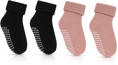 KETKAR Boys & Girls Solid Mid-Calf/Crew, Ankle Length(Pack of 2)