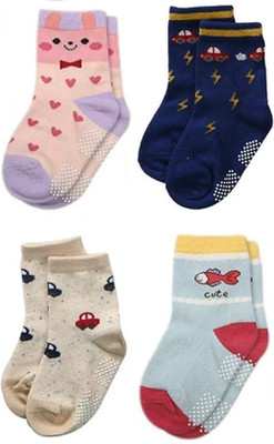 SooWoo Baby Boys & Baby Girls Calf Length(Pack of 4)