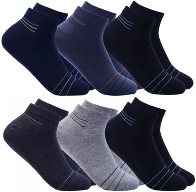 Akeet Trend Men Striped Ankle Length(Pack of 6)