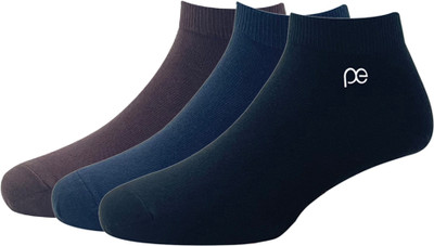 PETER ENGLAND Men Solid Ankle Length(Pack of 3)