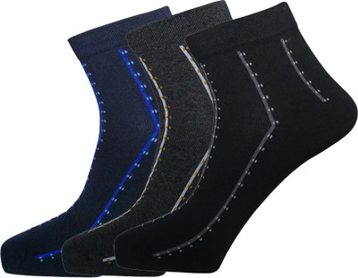 Lux Nitro Men Self Design Ankle Length(Pack of 3)