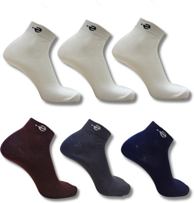 ecosync Unisex Solid Ankle Length(Pack of 6)