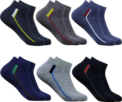 krijo Men Solid Ankle Length(Pack of 6)