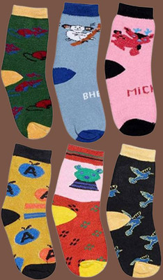 panv Unisex Printed Ankle Length(Pack of 6)