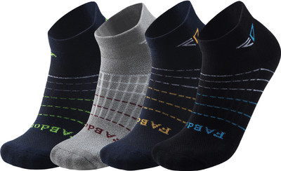 FABdon Men Solid Ankle Length(Pack of 4)