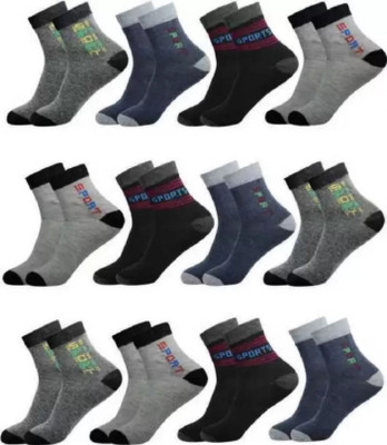 VISHAL Unisex Solid Low Cut, Ankle Length(Pack of 12)