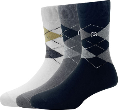 PETER ENGLAND Men Solid Calf Length(Pack of 3)