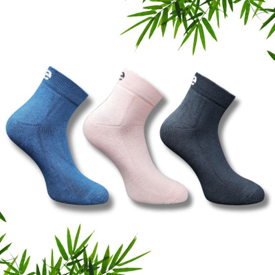 ecosync Men & Women Solid Mid-Calf/Crew(Pack of 3)