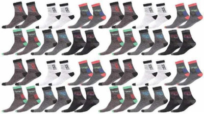 JD DASSSON Men Solid Ankle Length(Pack of 12)
