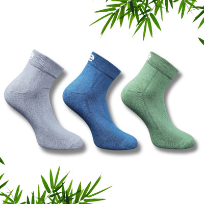 ecosync Unisex Solid Mid-Calf/Crew(Pack of 3)