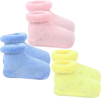 Neska Moda Baby Boys & Baby Girls Self Design Ankle Length(Pack of 3)