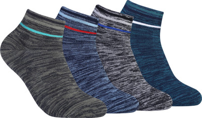 FABdon Men & Women Self Design Ankle Length(Pack of 4)