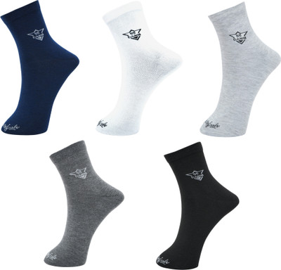 Mojaah Men Solid Ankle Length(Pack of 5)