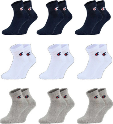 SHOESANDSOX Men & Women Solid Ankle Length(Pack of 9)