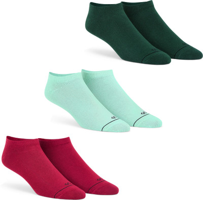Dynamocks Unisex Solid Ankle Length(Pack of 3)