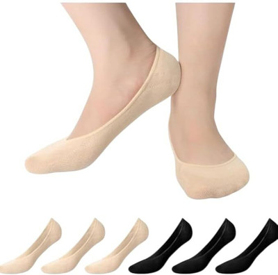 Stepup Women Solid Peds/Footie/No-Show(Pack of 6)