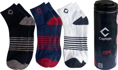 CAPTAIN Men Solid Ankle Length(Pack of 3)